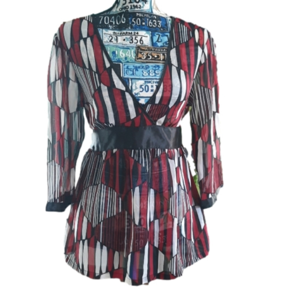🔵gorgeous sheer top Tops, Size L for Women